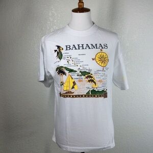VTG Bahamas T-shirt Graphic Single Stitch Size M Dorsett Sportswear Islands